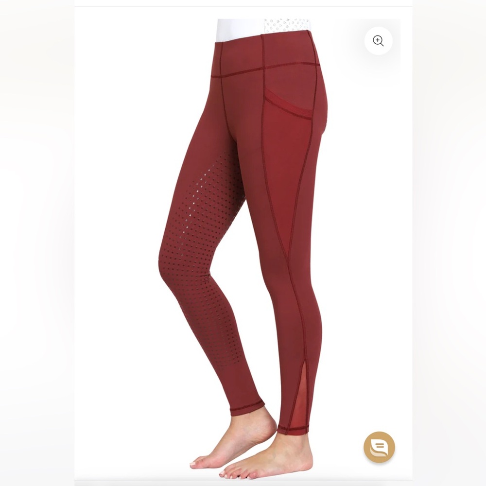 Tuffrider Ladies Minerva Equicool Full Seat silicone Tights breeches